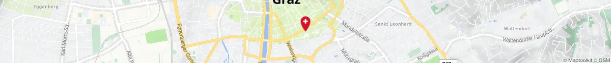 Map representation of the location for Sonnenapotheke in 8010 Graz
